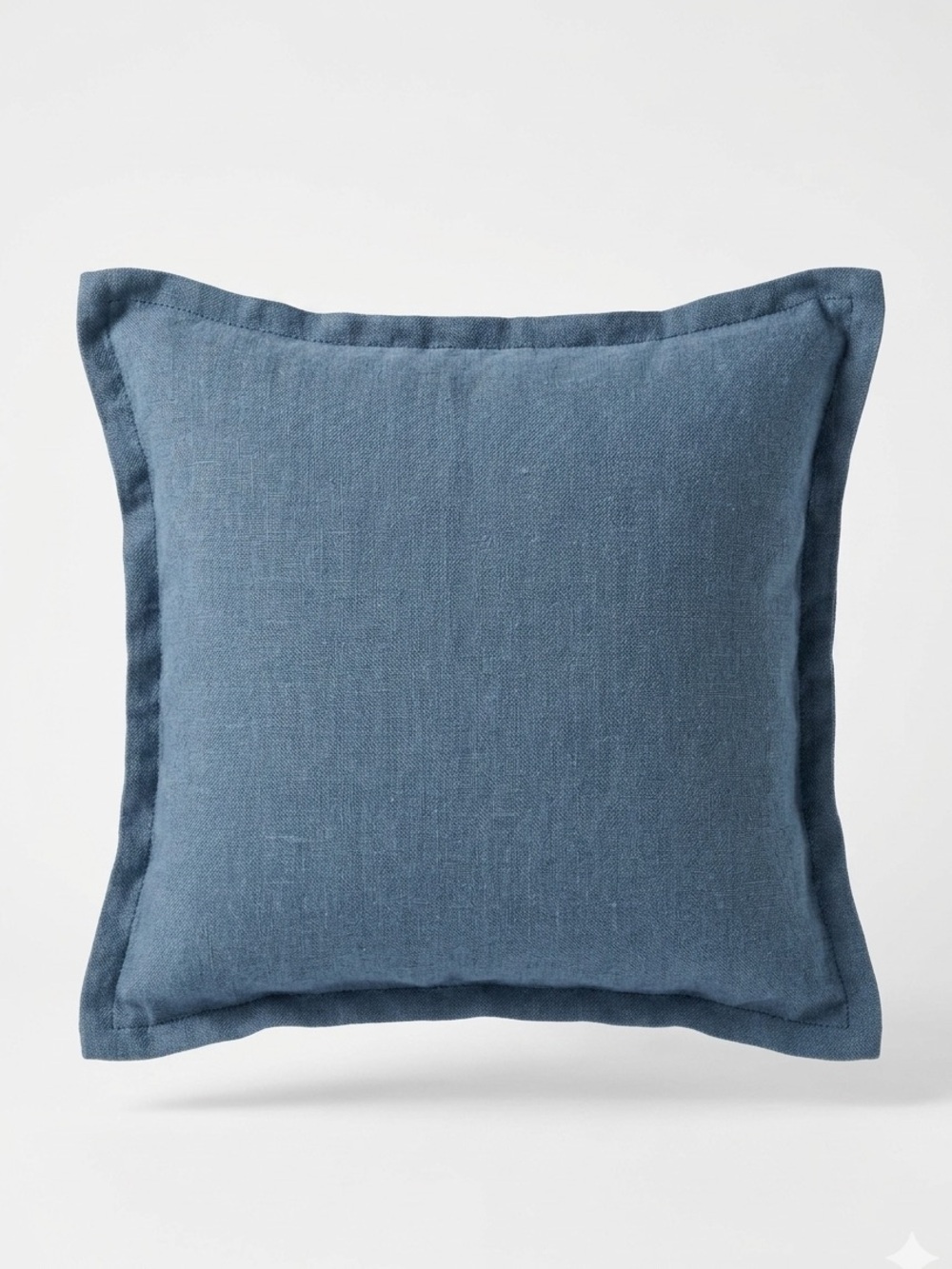 Bed Threads 100% French Flax Linen Cushion Cover Petrol Blue 20x20